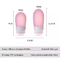 Portable Refillable Travel Accessories Shampoo Hand Wash Lotion Squeezable Silicone Tube Bottles with Flip Cap