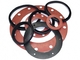 ISO2768 Heat Resistant Rubber Washers , Non Flammable EPDM Full Face Gasket
