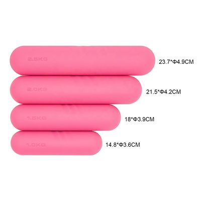 Free Weight Gym Equipment Silicone Rubber Dumbbells Set for Strength Training