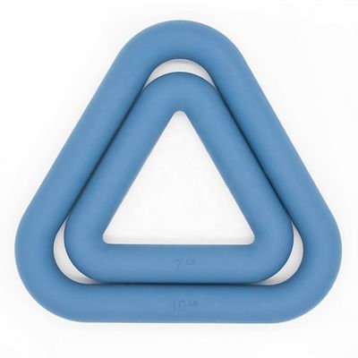 Silicone Dumbbell Set Triangle Kettlebell Free Weights Power Ring Dumbbells