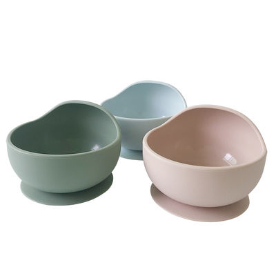 Heart Shaped Silicone Feeding Set Silicone Baby Bowl Set 2-4 Years